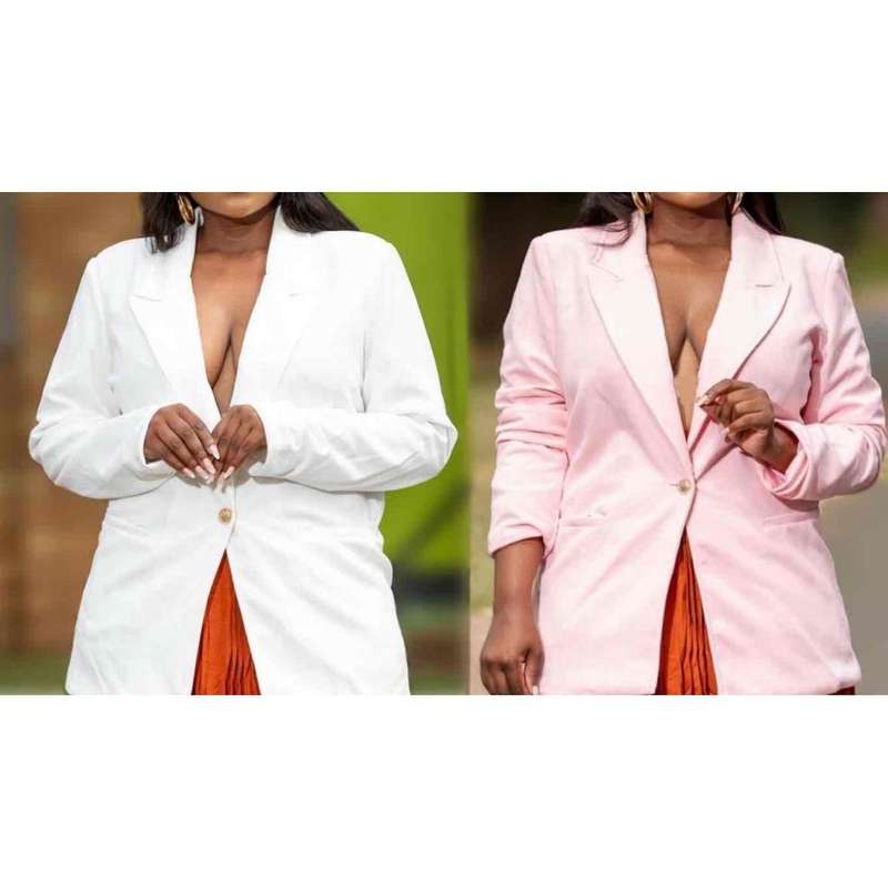 Vintage One Button Blazer