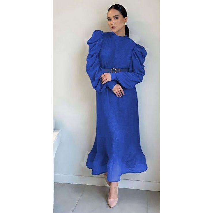 Long Sleeve Round Neck Dress