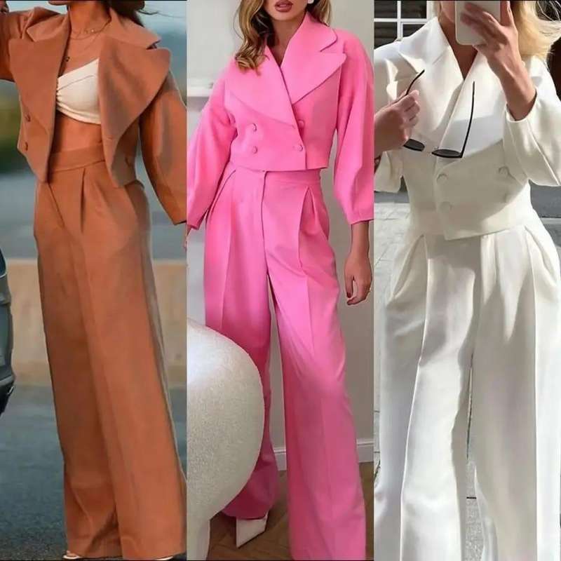 Vintage Buttoned Top & Pant Set