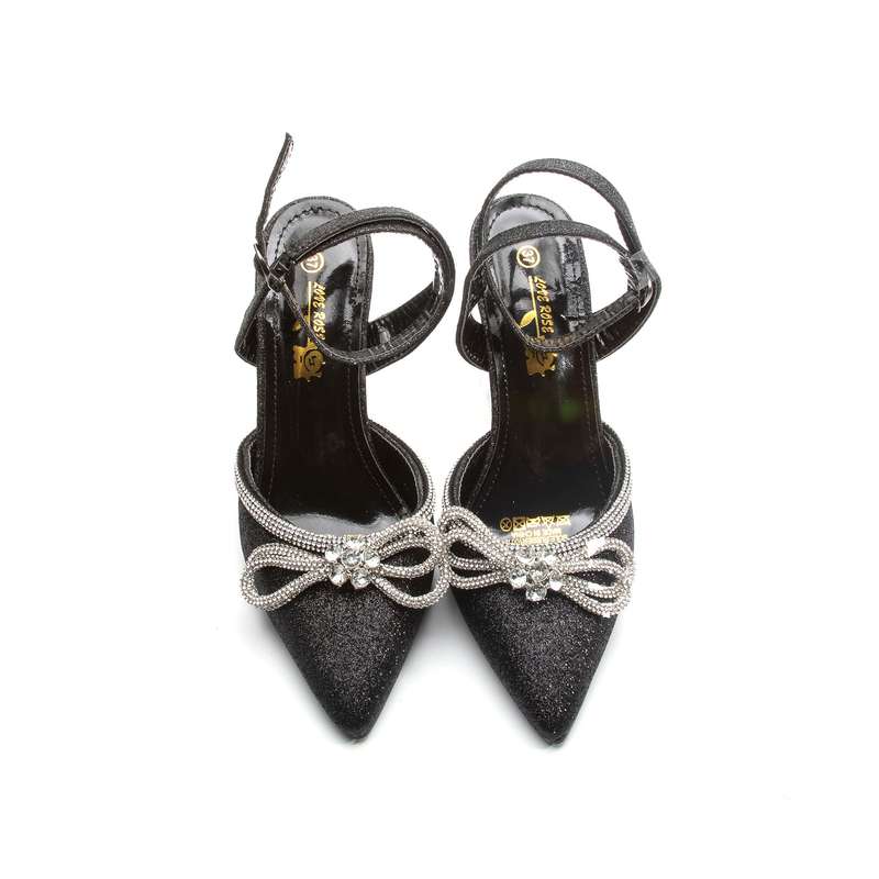 Classy Rhinestone Short Heel