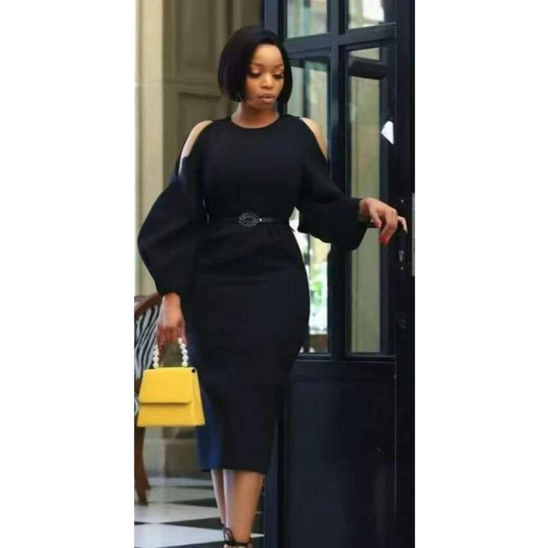 Bodycon Cut-Out Shoulder Dress