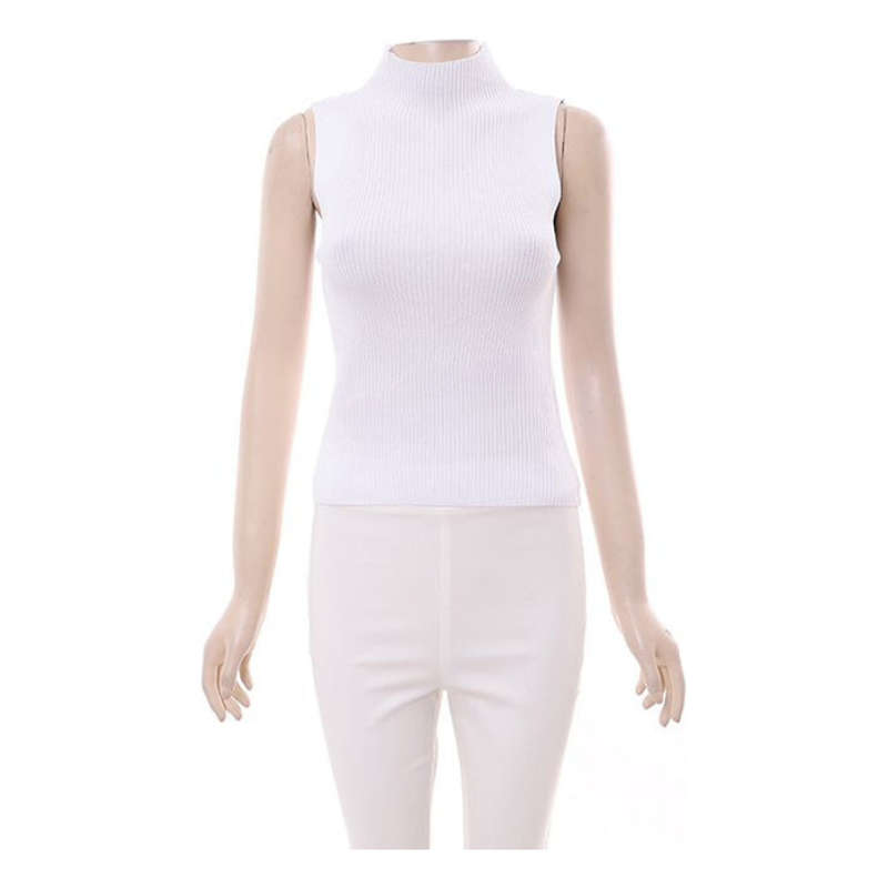 Turtleneck Sleeveless Top