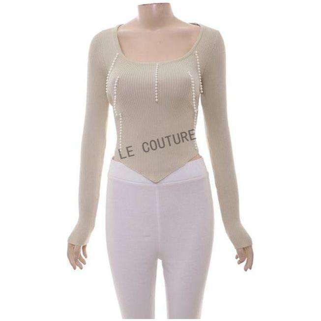 Long Sleeve Beads Top