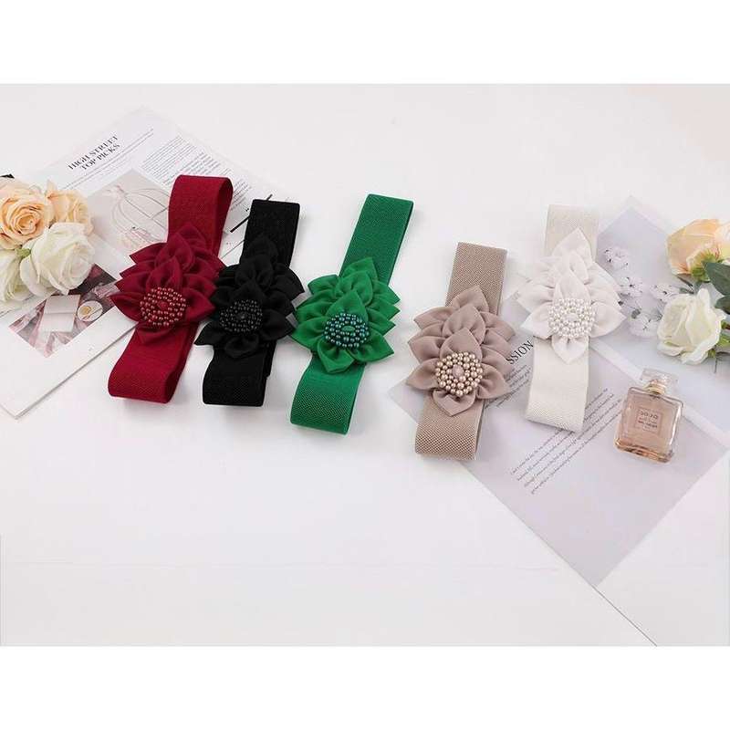 Corsets Waistband Belts Bow Decoration Wide Belt.