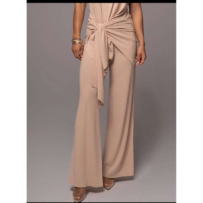 Vintage Round Neck Top & Pant Set