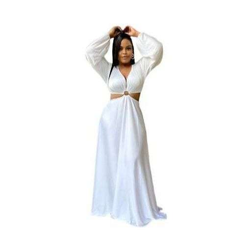 Chiffon Cut Out Maxi Dress