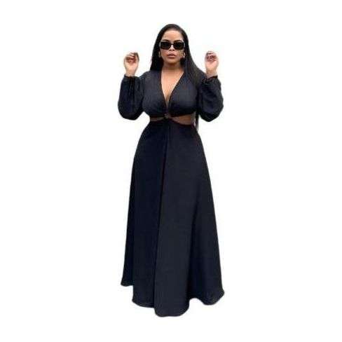 Chiffon Cut Out Maxi Dress