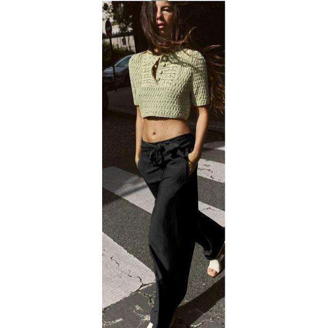 Sexy Side Buttoned Long Pants