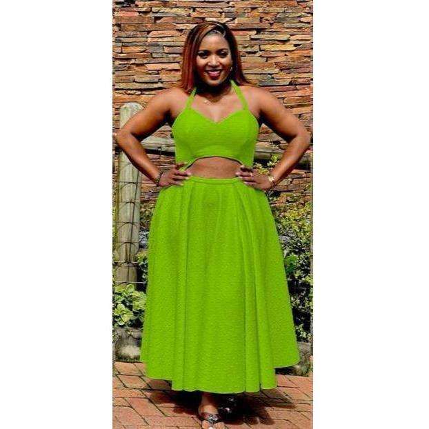 Sleeveless Open Waste Dress