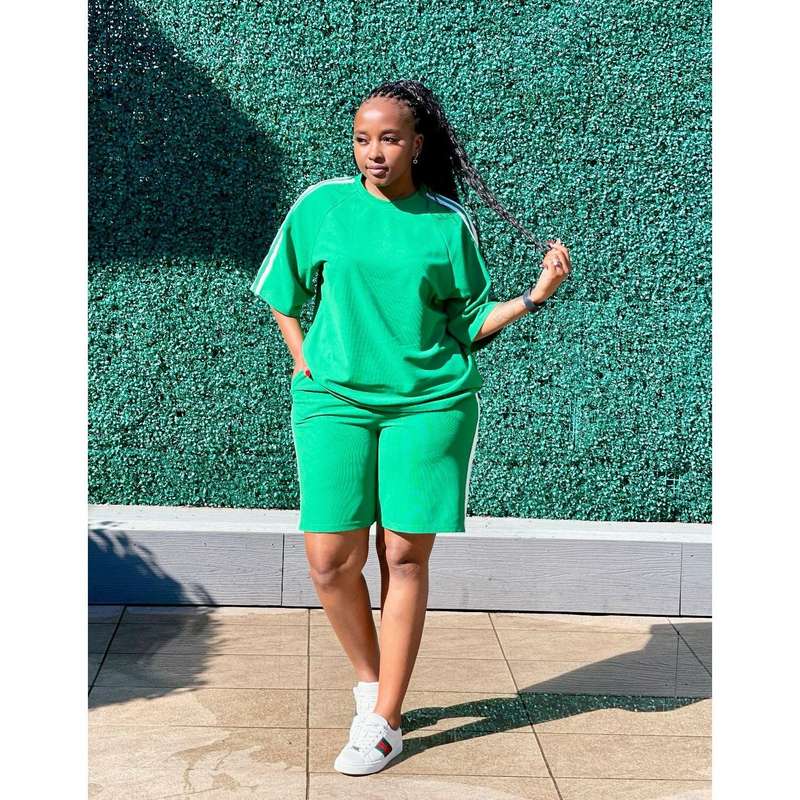 Rapper Loose-Fit 2pcs T-Shirt And Shorts Set