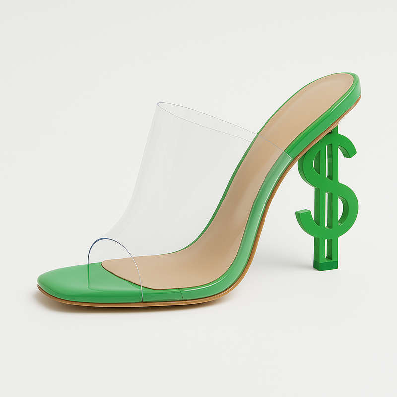 Crystal Women's Dollar heel Shoes.