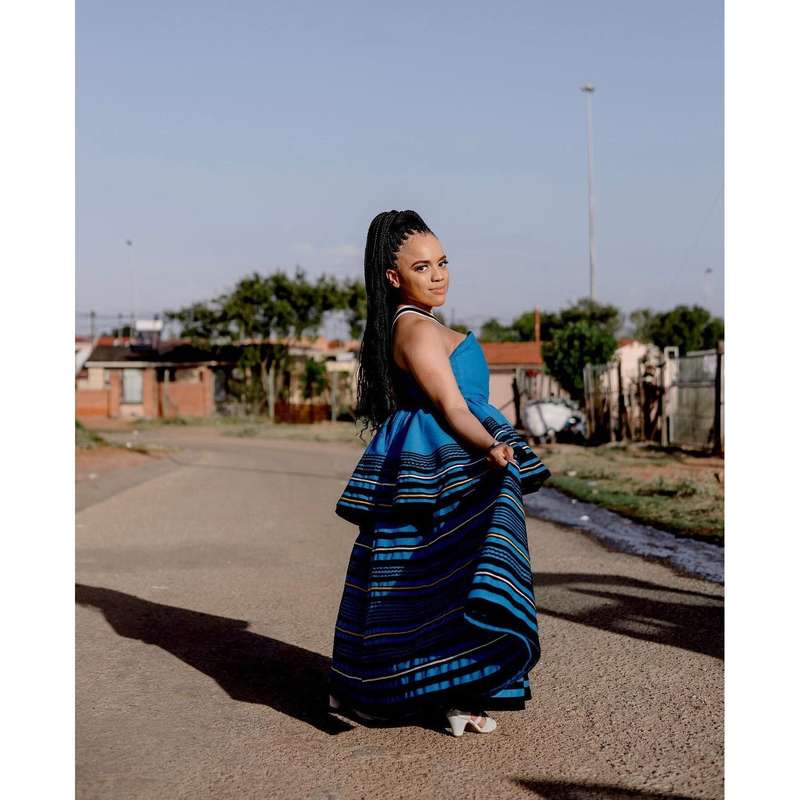 Modern Xhosa Traditional Dress.