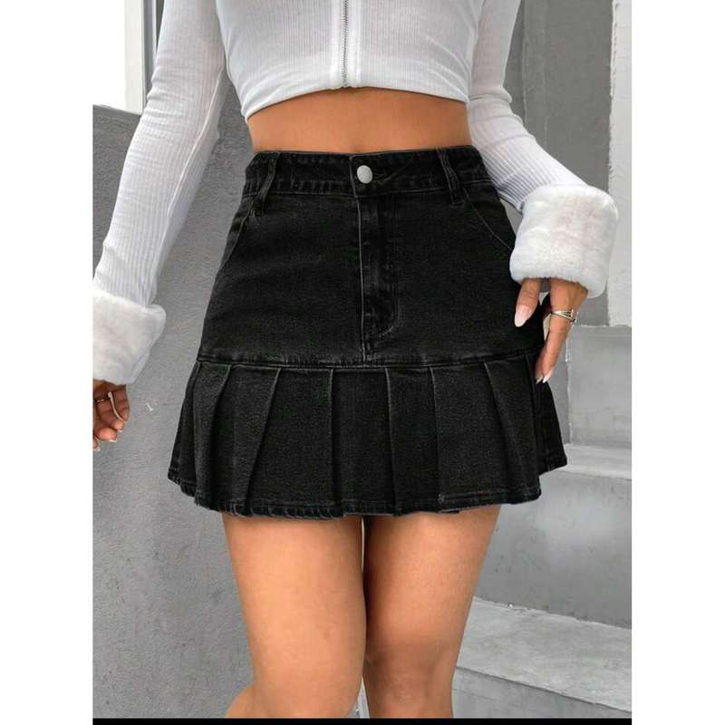 Sexy Girl Pleated Mini Skirt