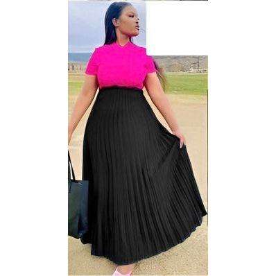 Pleated High Waisted Skirt