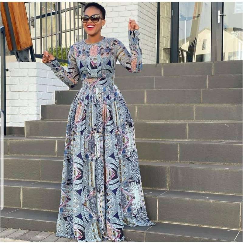 Side Slit Floral Maxi Dress