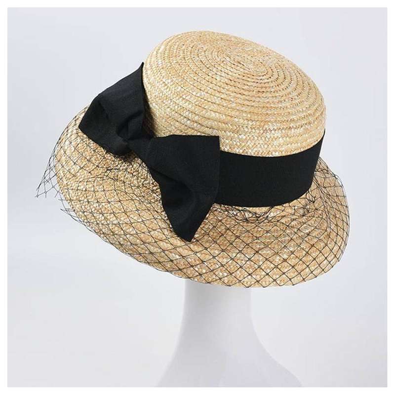 Straw Hat With Mesh