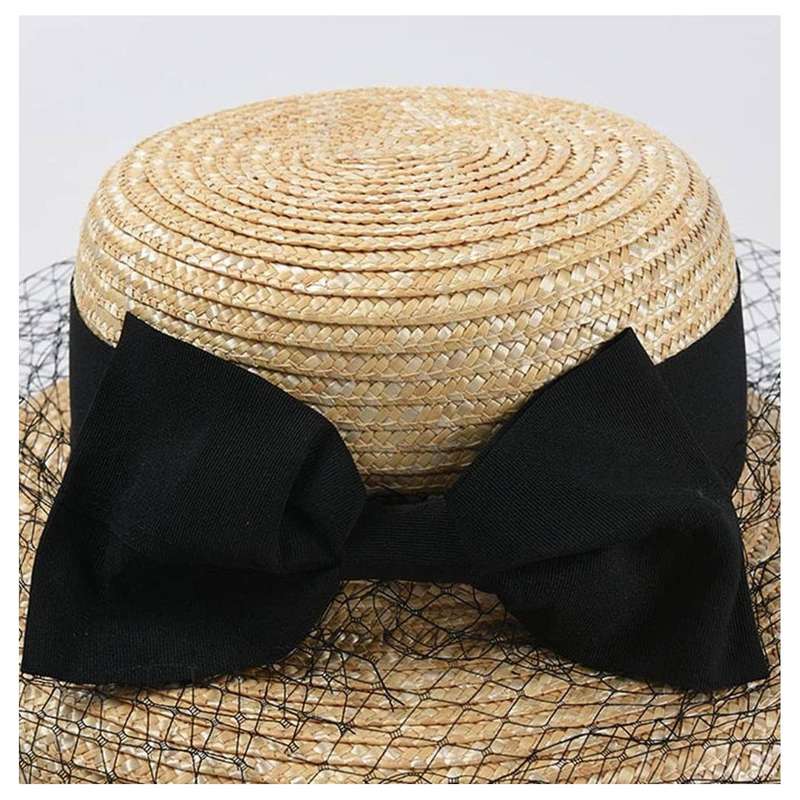 Straw Hat With Mesh