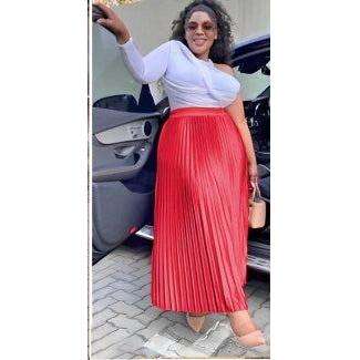 Pleated High Waisted Skirt