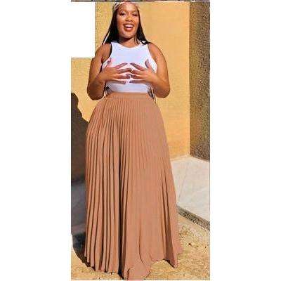 Pleated High Waisted Skirt