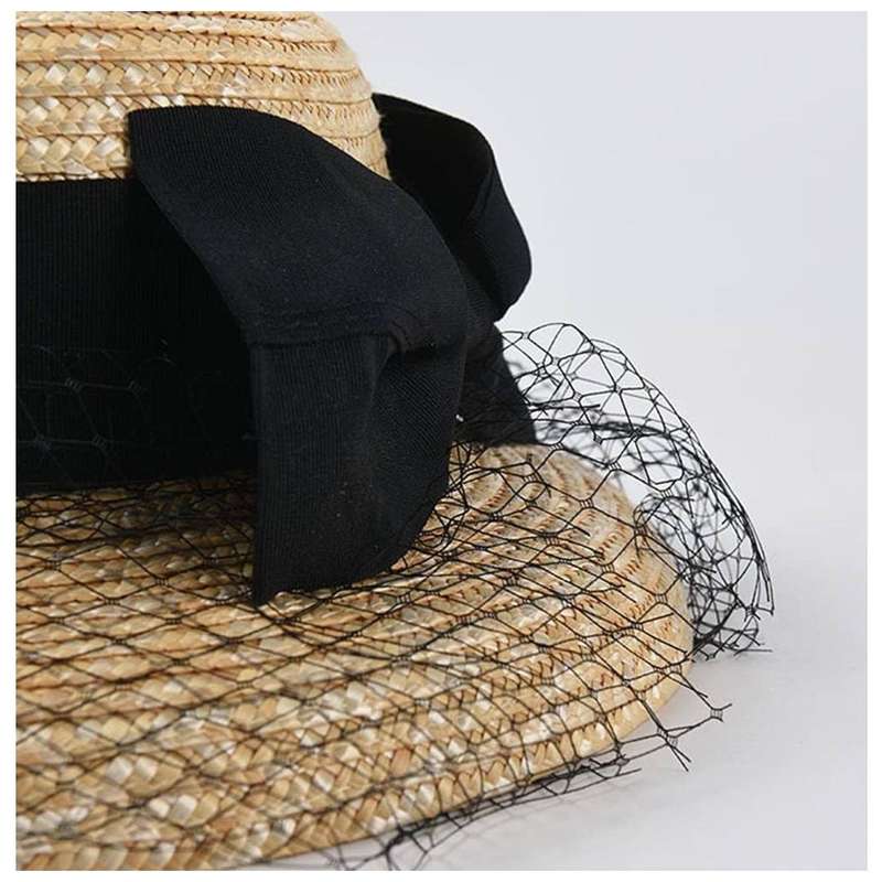 Straw Hat With Mesh