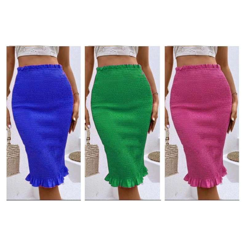 Sexy Ruffle Midi Skirt