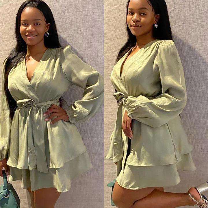Long Sleeve Mini Dress.