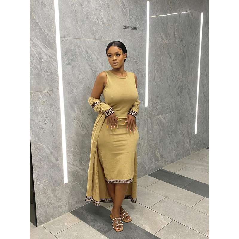 Vintage Knitted Solid Color Set