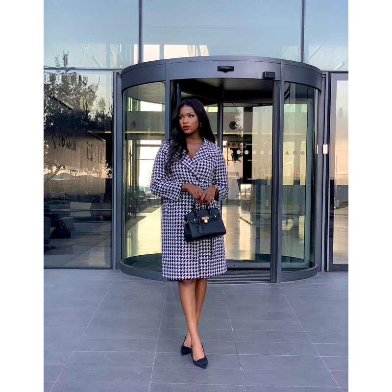 Plaid Print Belted Overcoat
