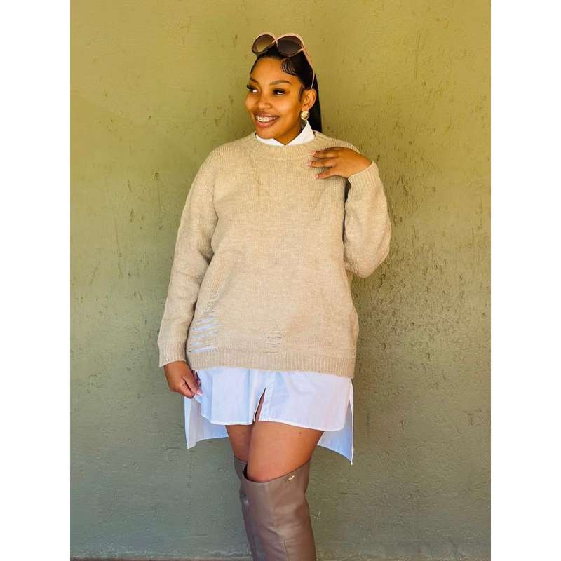 Knitted Round Neck Top