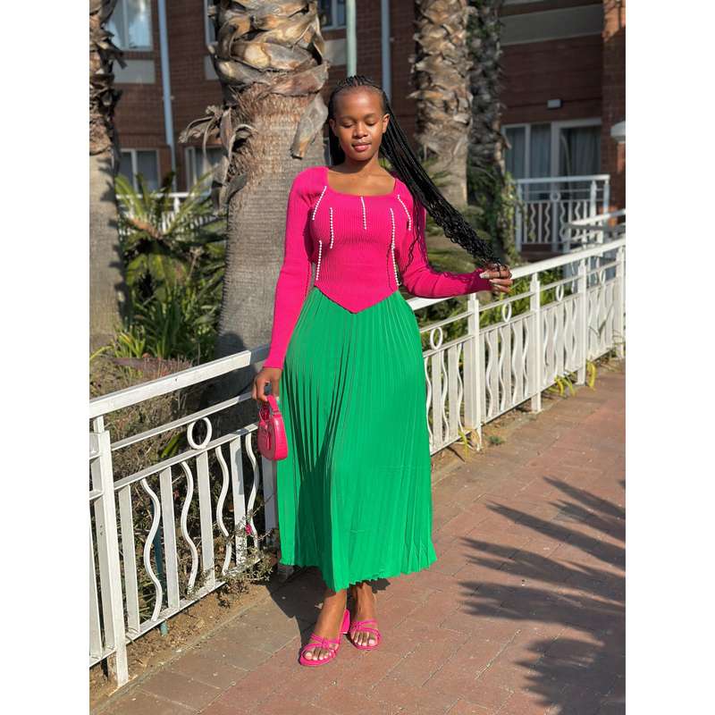 Long Sleeve Beads Top