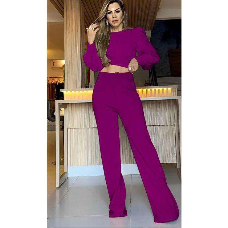 Women's Crop top Bellbottom Tracksuits.