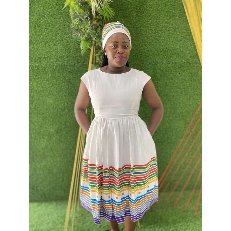 Ankara African Style Midi Dress