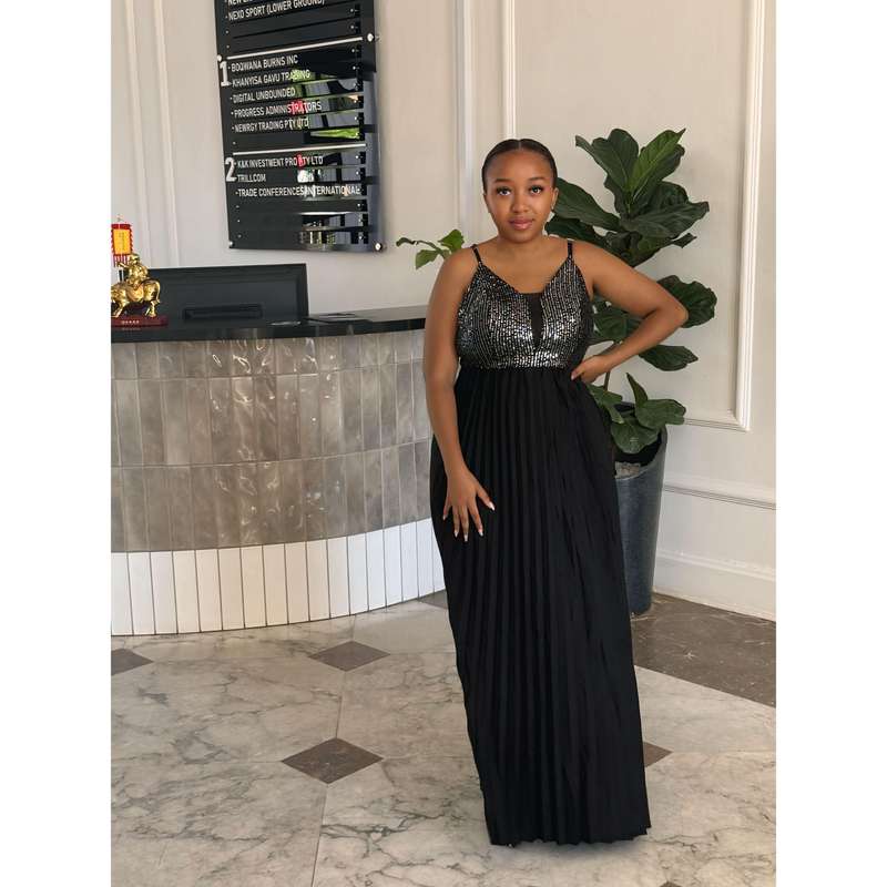 Pleated Hem Cami Dress