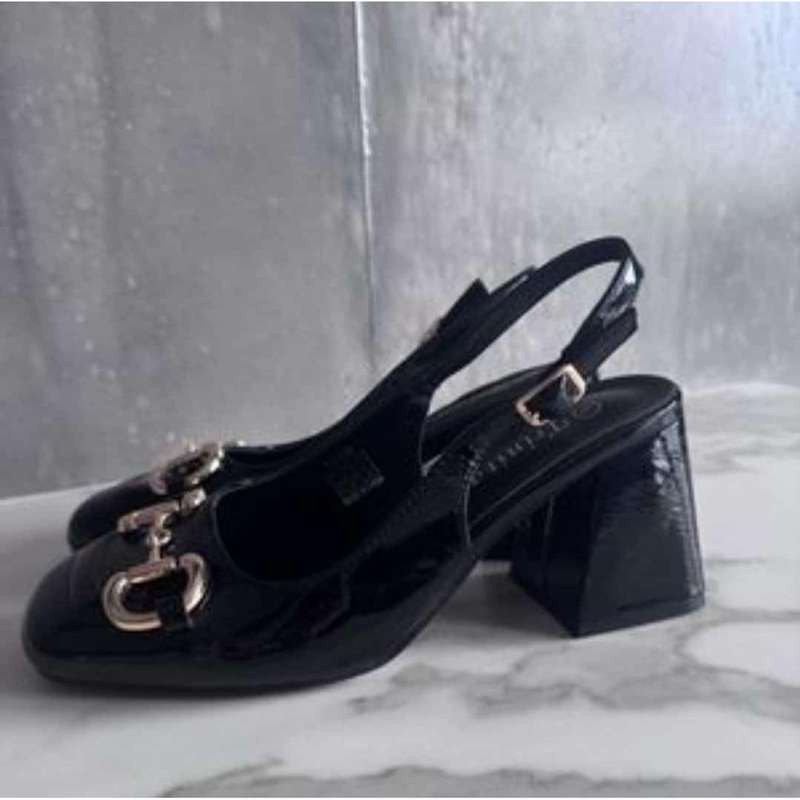 Square Toe Chunky Heel Shoes