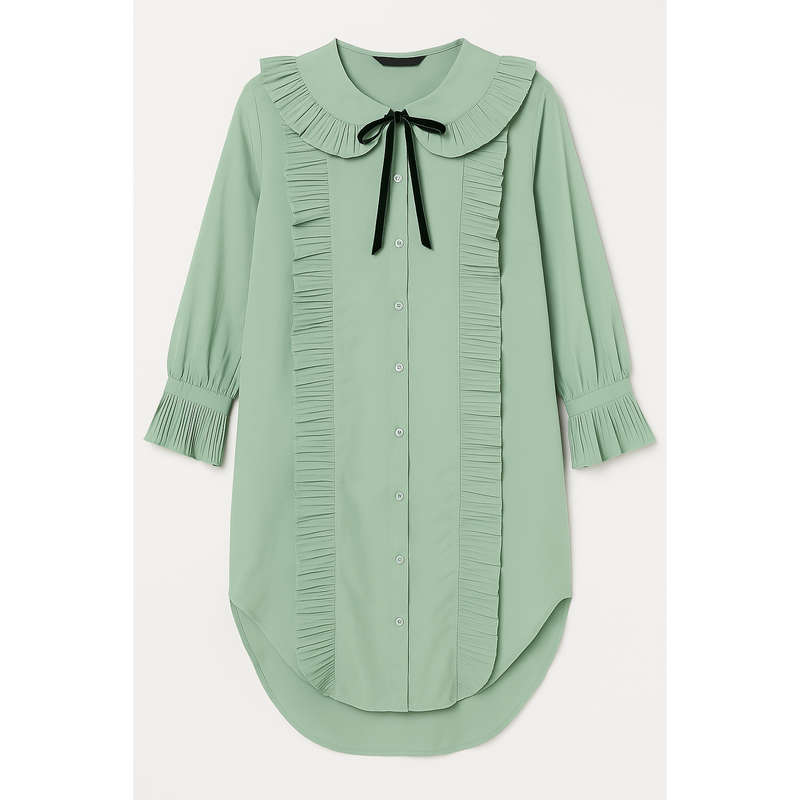 Tie Neck Vintage Dress