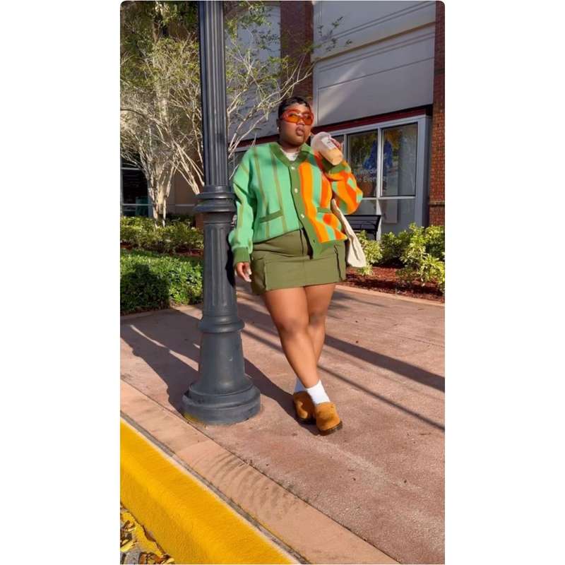 Colorblock Knitted Cardigan Sweater