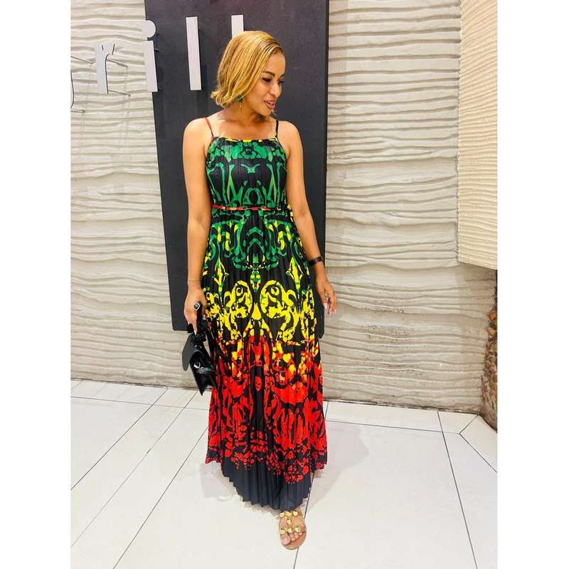 Rasta Sleeveless Maxi Summer Dress