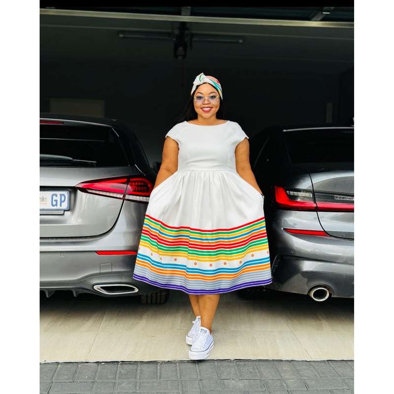 Ankara African Style Midi Dress