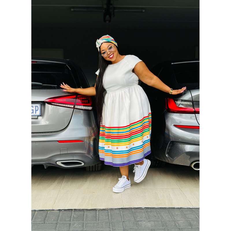 Ankara African Style Midi Dress