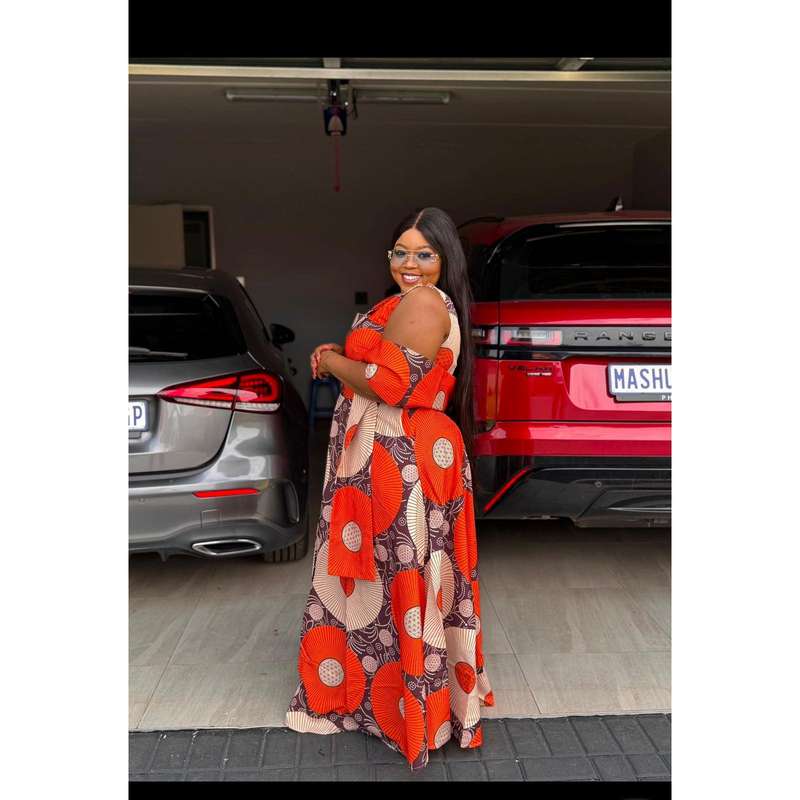 African Print Traditional Fashion Maxi Dress