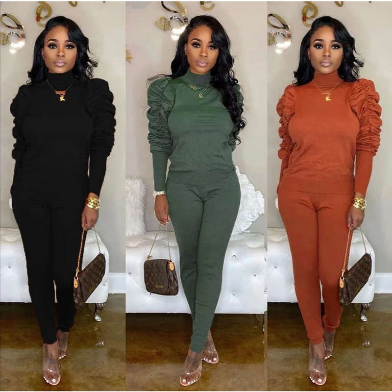 Tracksuit Knitted Set 
