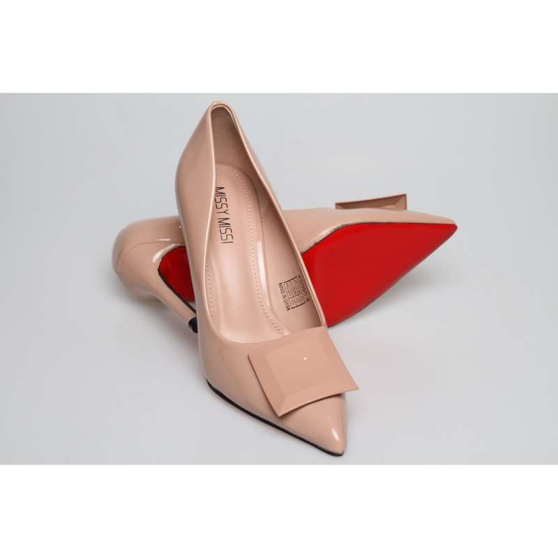 Square Buckle High Heels