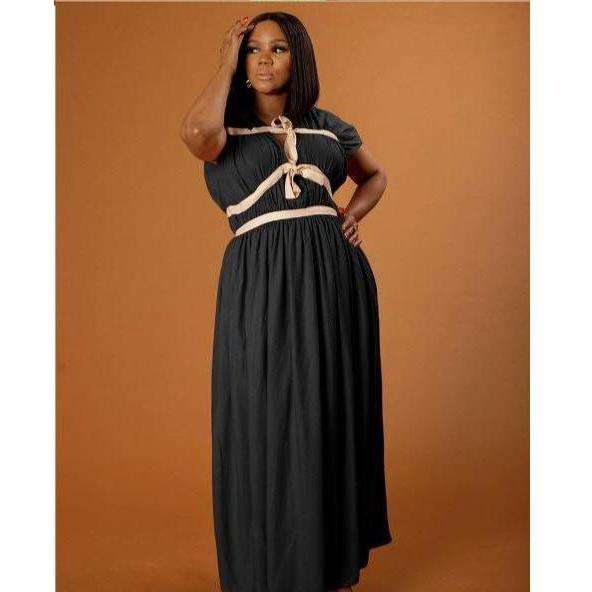 Short Sleeve Maxi Summer Dress