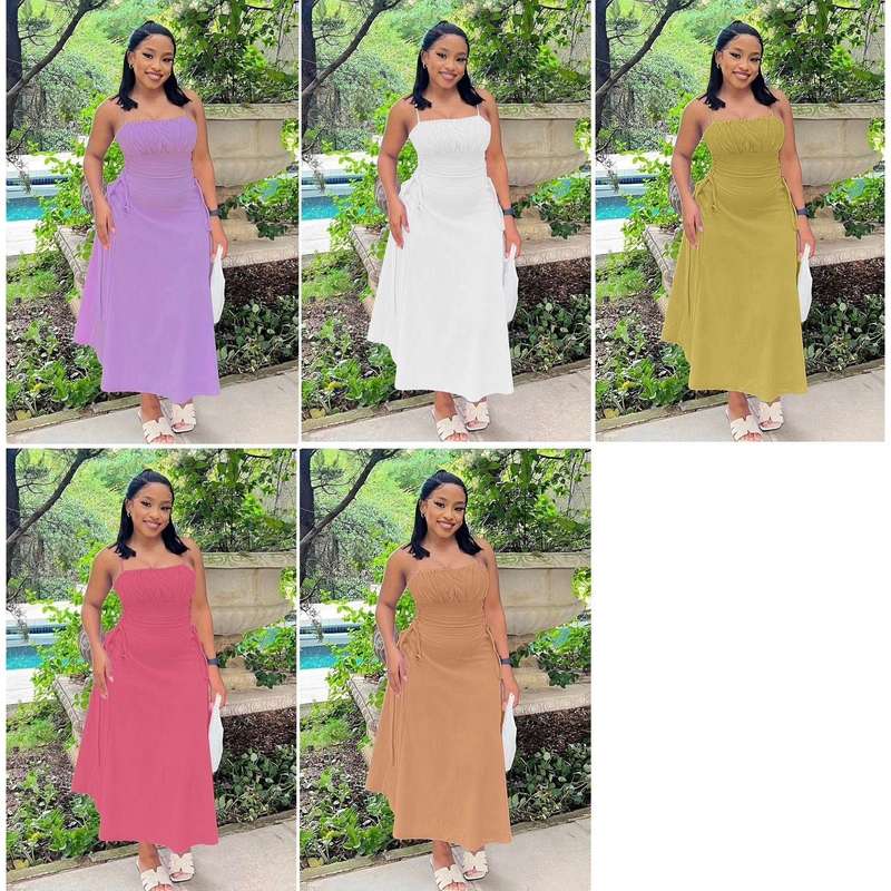 Corset Flowy Milkmaid Midi Dress