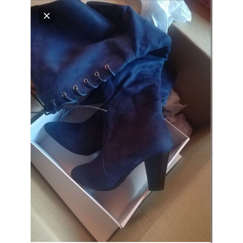 Long Thick Heel Boots