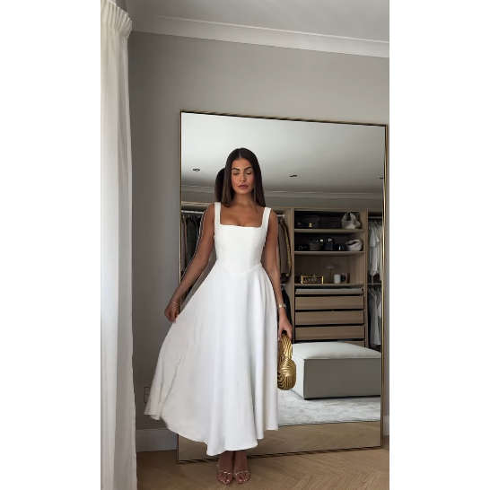 Solid Color A-Line  Sexy Formal Dress