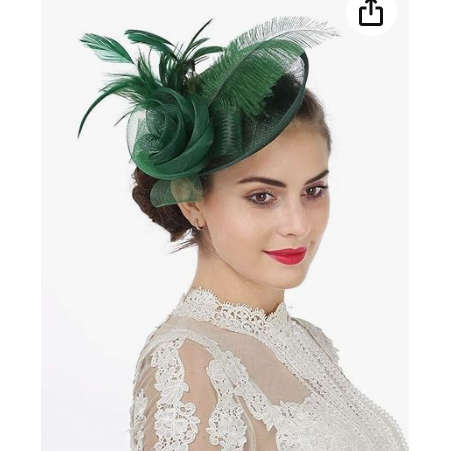 Feather Hair Clip Fascinators Tea Party  Cocktail, Wedding, Fancy Hat