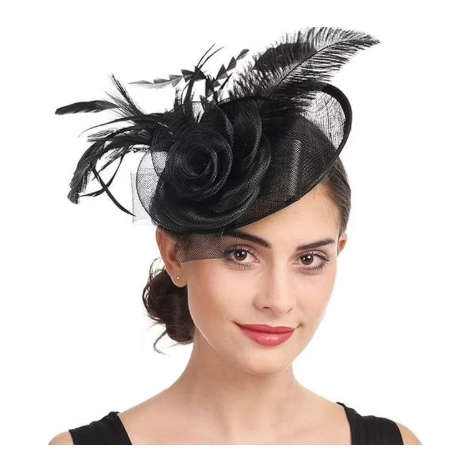 Feather Hair Clip Fascinators Tea Party  Cocktail, Wedding, Fancy Hat