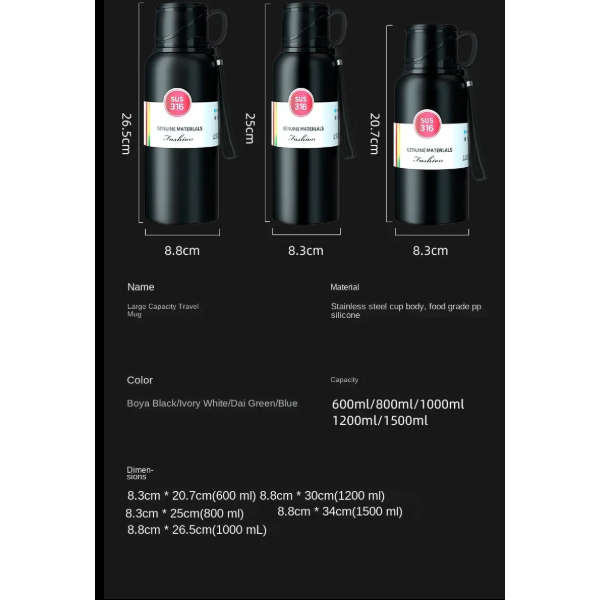 Double Wall Insulated Stainless Steel Vacuum Flasks & Thermoses