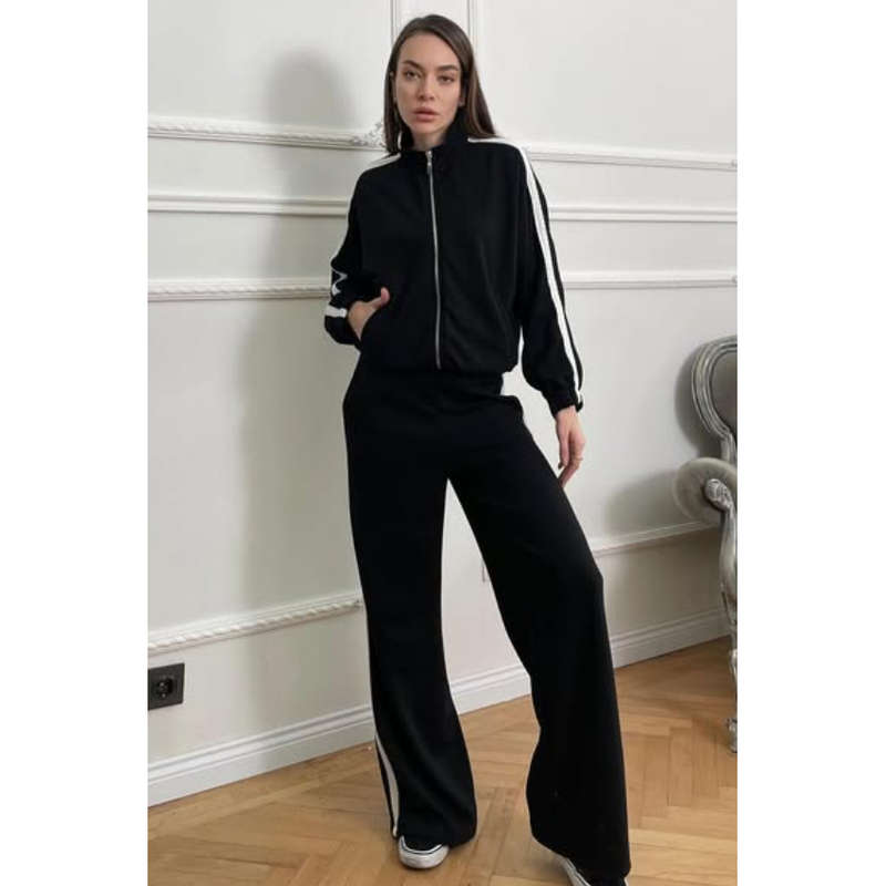 Classic Striped Tracksuit 2 Piece Set